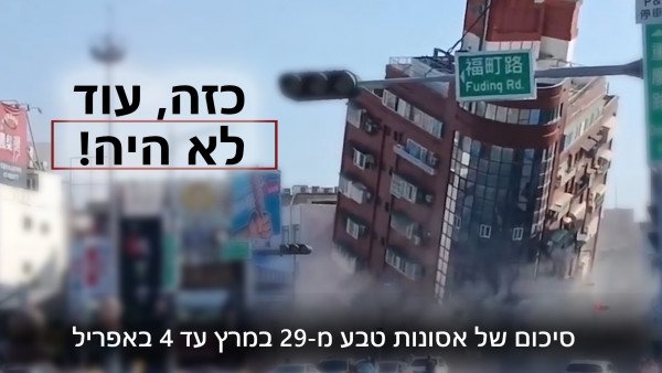 סקירה של אסונות האקלים על פני כדור הארץ מ-29 במרץ עד 4 באפריל 2024.