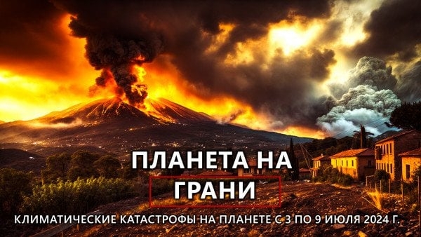 Обзор климатических катастроф на планете с 3 по 9 июля 2024 г.