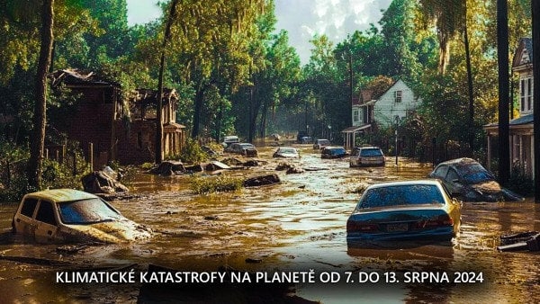 Přehled klimatických katastrof na planetě od 7. do 13. srpna 2024.