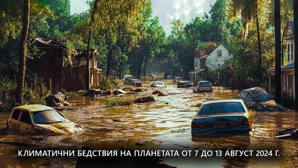 Преглед на климатичните бедствия на планетата от 7 до 13 август 2024 г.